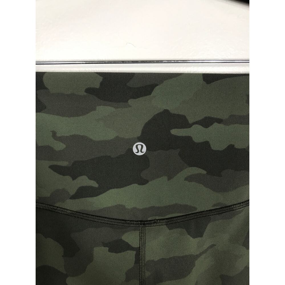 Lululemon Women's 10 Align High Rise Pant 25" Green Camo Leggings Athletic Yoga - Picture 7 of 10